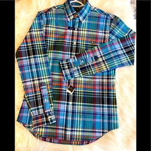 Ralph Lauren long sleeve Oxford plaid button down